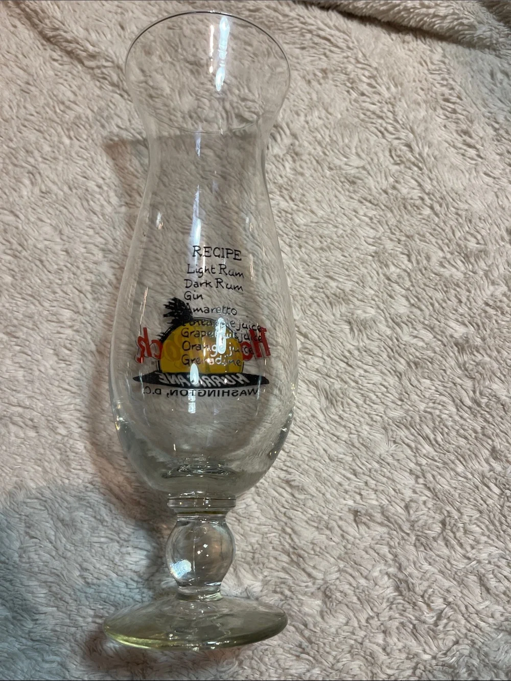 Hard Rock Washington D.C. Hurricane Glass - Clear